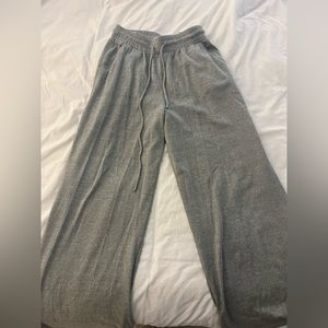 Lovestitch wide legged soft cozy pants; Size Small; Grey